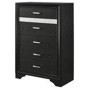 Miranda 6-drawer Bedroom Chest Black - 206365