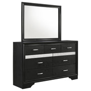 Miranda 7-drawer Dresser with Mirror Black - 206363M