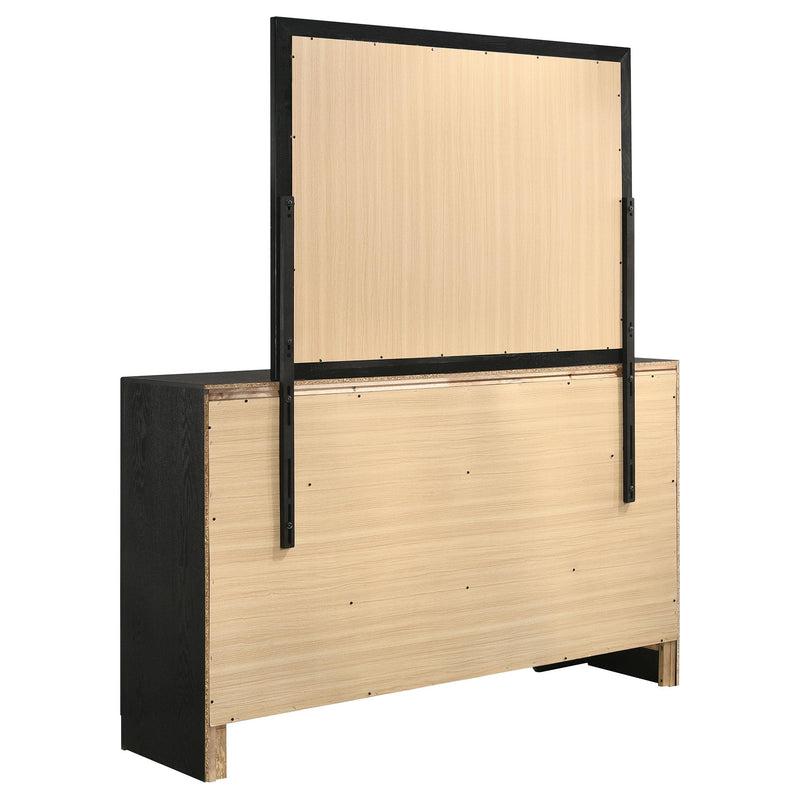 Miranda 7-drawer Dresser with Mirror Black - 206363M