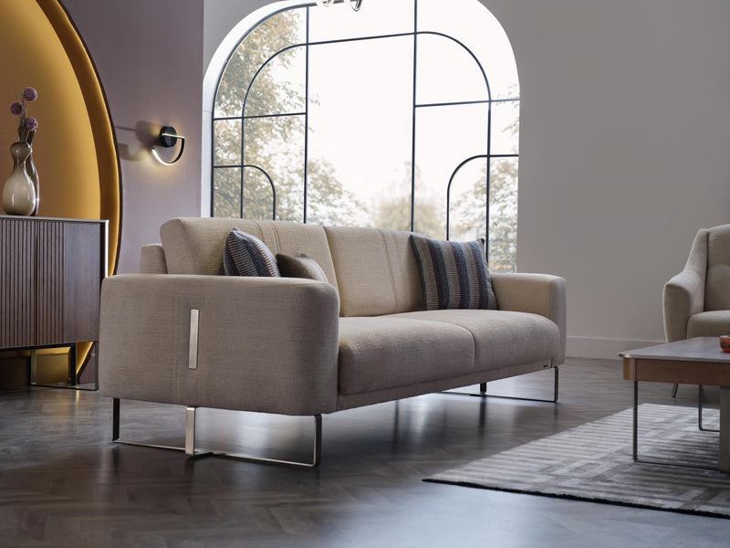 Mirante Beatto Cream 3-Seat Sleeper Sofa from Bellona - Luna Furniture
