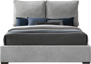 Misha Fabric King Bed (3 Boxes) Grey - Gate FurnitureKing Bed