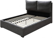 Misha Fabric Queen Bed (3 Boxes) Black - Gate FurnitureQueen Bed