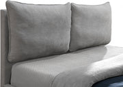 Misha Fabric Queen Bed (3 Boxes) Grey - Gate FurnitureQueen Bed