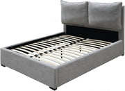 Misha Fabric Queen Bed (3 Boxes) Grey - Gate FurnitureQueen Bed