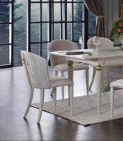 Mistral 6114 Dining Chair 2Pcs (Opak White/Duca Cream) - Gate FurnitureDining Chair