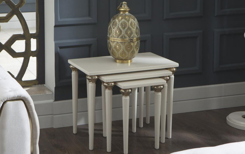Mistral Nesting Coffee Table (Opak White) 1 Piece - Gate FurnitureCoffee Table