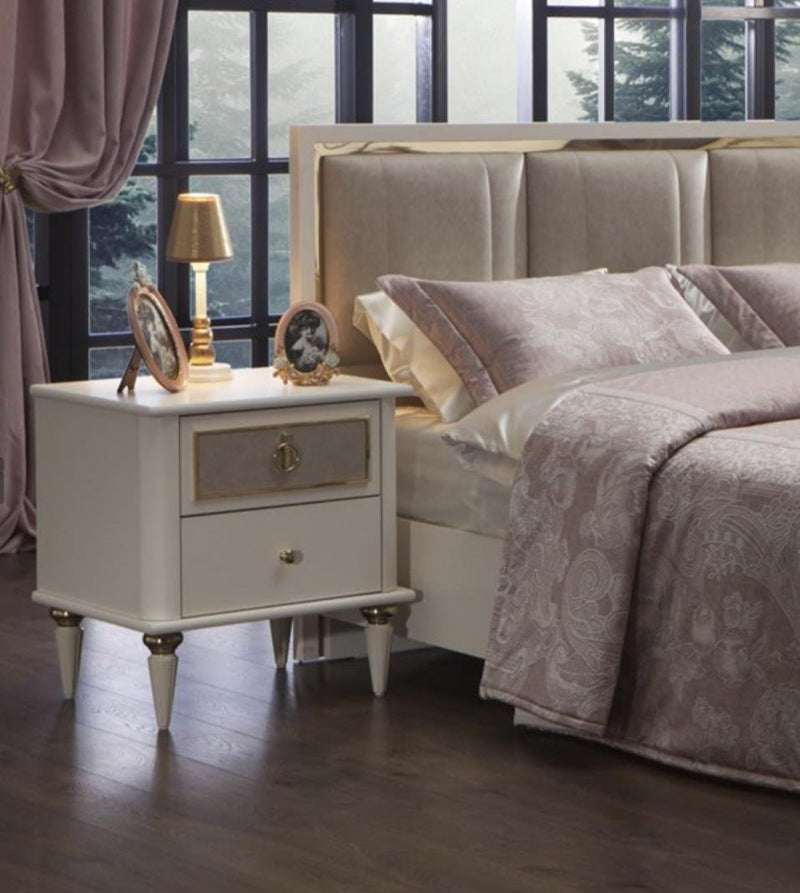 Mistral Nightstand (Opak White) 3 Pieces - Gate FurnitureNightstand