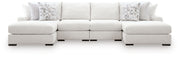 Misty-Lakes Chalk 4-Piece Double Chaise Sectional - PC66906S8