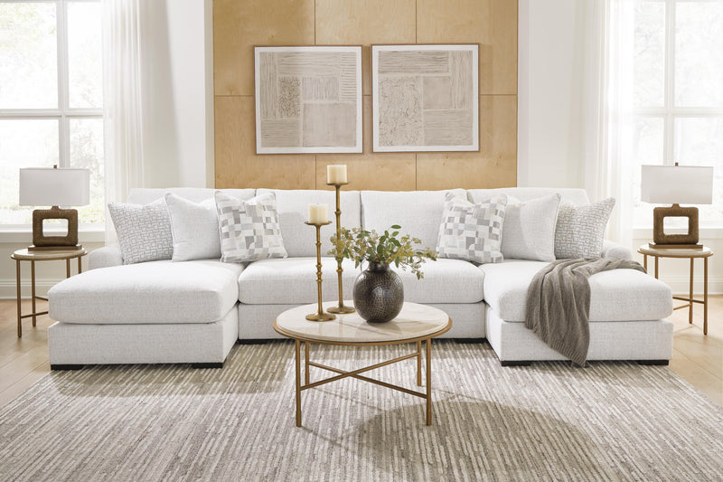 Misty-Lakes Chalk 4-Piece Double Chaise Sectional - PC66906S8