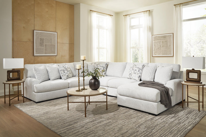 Misty-Lakes Chalk 5-Piece Sectional with Chaise - PC66906S11