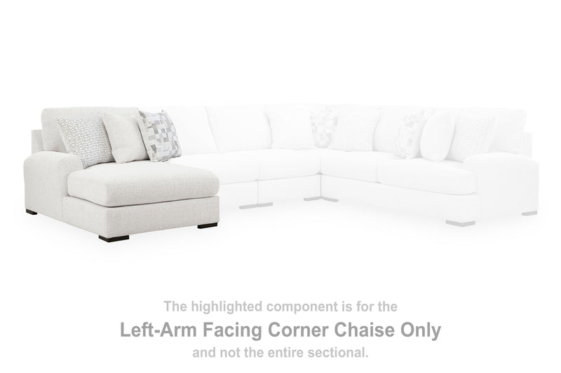 Misty-Lakes Chalk Left-Arm Facing Corner Chaise - PC6690616