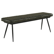 Misty Leather Upholstered Dining Bench Antique Espresso - 110653