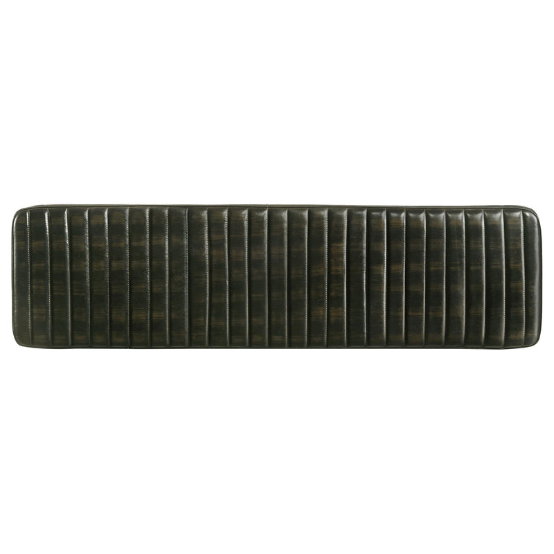 Misty Leather Upholstered Dining Bench Antique Espresso - 110653