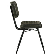 Misty Leather Upholstered Dining Chair Espresso (Set of 2) - 110652