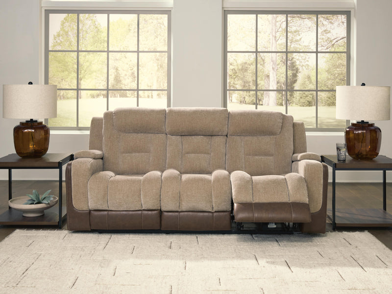 Mixed Motion Brownstone Power Reclining Sofa - PC8350415