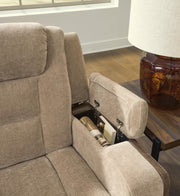 Mixed Motion Brownstone Power Reclining Sofa - PC8350415