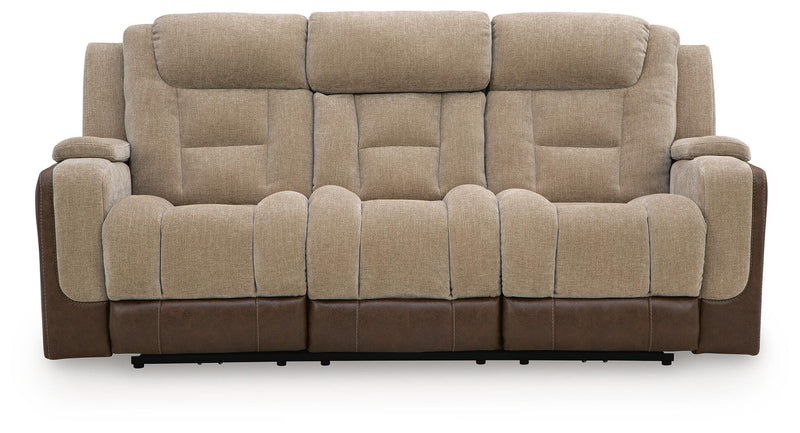 Mixed Motion Brownstone Power Reclining Sofa - PC8350415