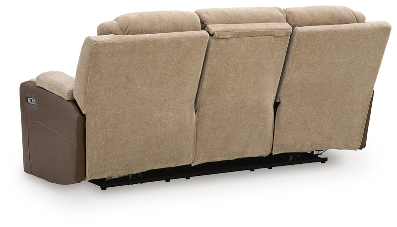 Mixed Motion Brownstone Power Reclining Sofa - PC8350415