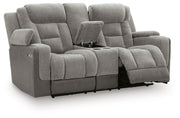 Mixed Motion Shadow Power Reclining Loveseat with Console - PC8350518