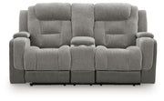 Mixed Motion Shadow Power Reclining Loveseat with Console - PC8350518