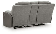 Mixed Motion Shadow Power Reclining Loveseat with Console - PC8350518