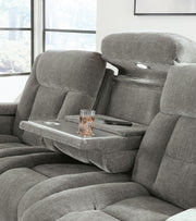 Mixed Motion Sofa and Loveseat in Shadow - PKG026541