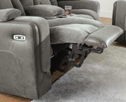 Mixed Motion Sofa and Loveseat in Shadow - PKG026541