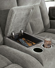 Mixed Motion Sofa and Loveseat in Shadow - PKG026541