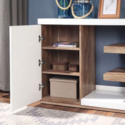 Moa White/Natural Tone Sofa Table - FOA4495S