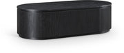 Moana Solid Wood Storage Coffee Table in Black - 99085Black-CT