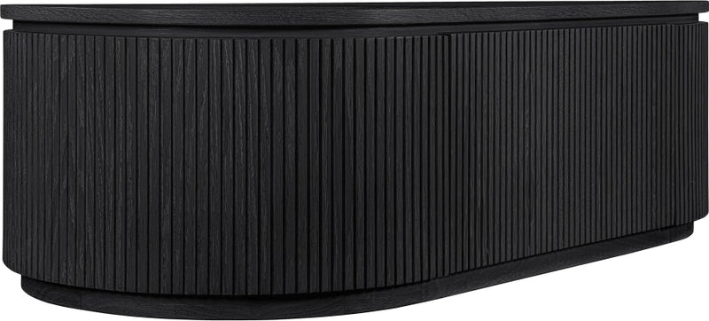 Moana Solid Wood Storage Coffee Table in Black - 99085Black-CT