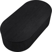 Moana Solid Wood Storage Coffee Table in Black - 99085Black-CT