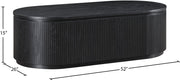 Moana Solid Wood Storage Coffee Table in Black - 99085Black-CT