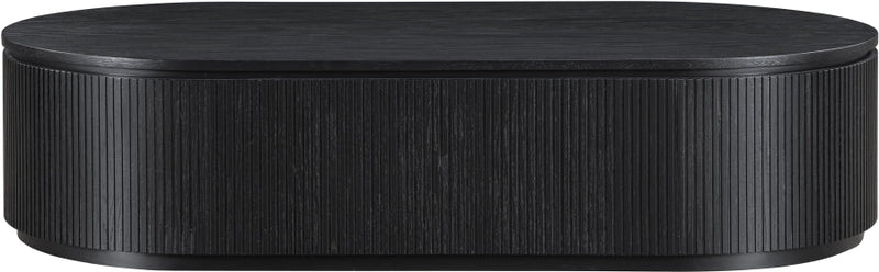 Moana Solid Wood Storage Coffee Table in Black - 99086Black-CT