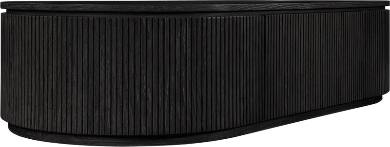 Moana Solid Wood Storage Coffee Table in Black - 99086Black-CT