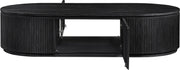 Moana Solid Wood Storage Coffee Table in Black - 99086Black-CT