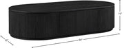 Moana Solid Wood Storage Coffee Table in Black - 99086Black-CT