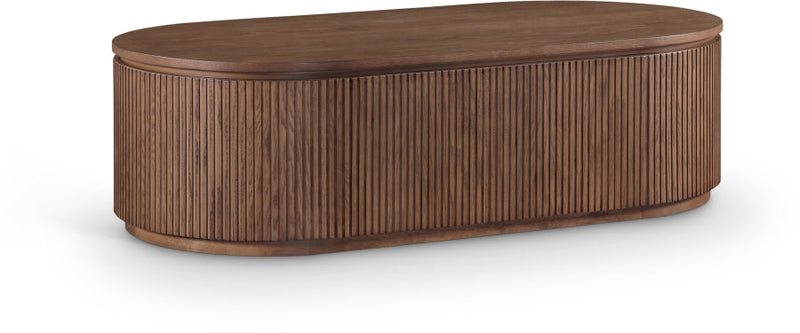 Moana Solid Wood Storage Coffee Table in Brown - 99085Brown-CT