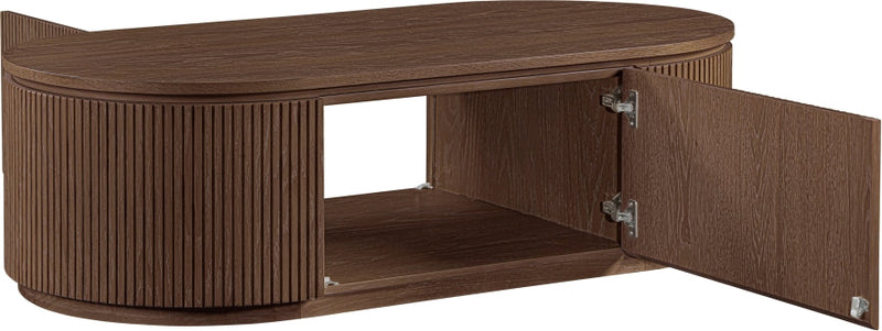 Moana Solid Wood Storage Coffee Table in Brown - 99085Brown-CT