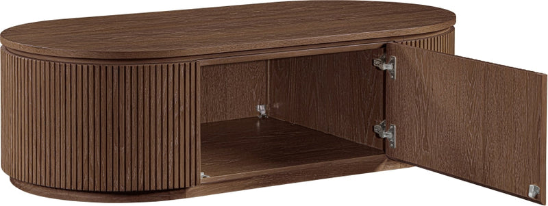 Moana Solid Wood Storage Coffee Table in Brown - 99085Brown-CT