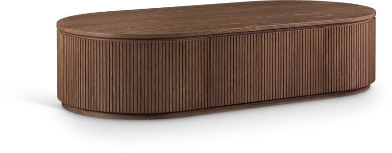 Moana Solid Wood Storage Coffee Table in Brown - 99086Brown-CT