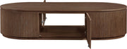 Moana Solid Wood Storage Coffee Table in Brown - 99086Brown-CT