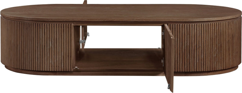 Moana Solid Wood Storage Coffee Table in Brown - 99086Brown-CT