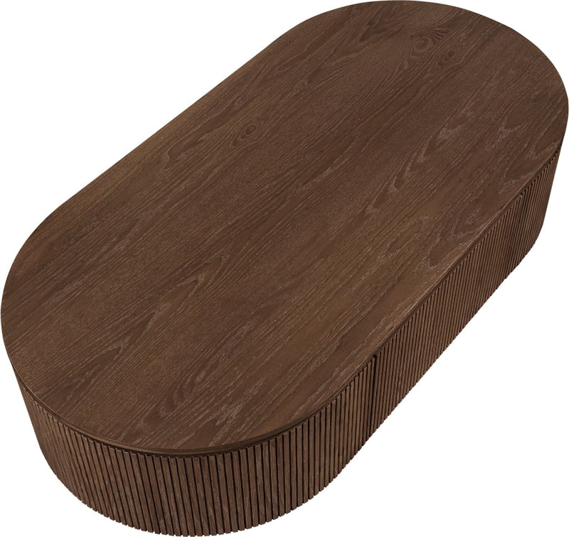 Moana Solid Wood Storage Coffee Table in Brown - 99086Brown-CT