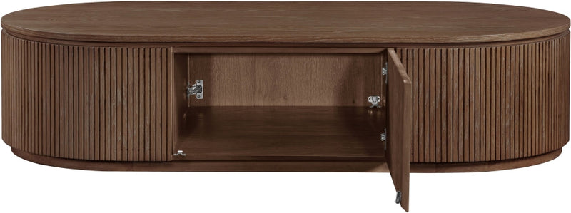 Moana Solid Wood Storage Coffee Table in Brown - 99086Brown-CT