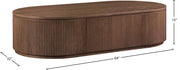 Moana Solid Wood Storage Coffee Table in Brown - 99086Brown-CT