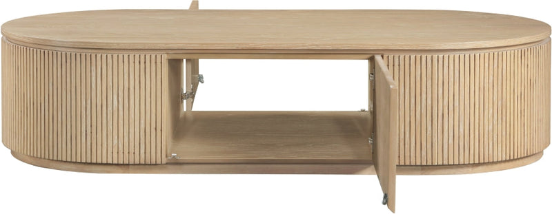 Moana Solid Wood Storage Coffee Table in Natural - 99086Oak-CT