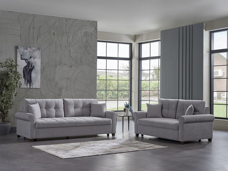 Mocca (Koopsi Gray) Living Room Set - Gate FurnitureLiving Room Set