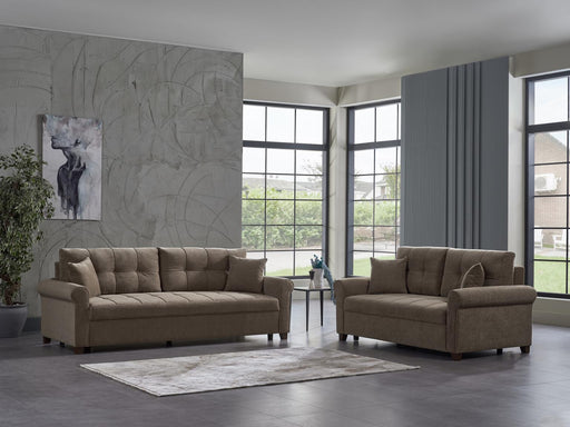 Mocca Koopsi Brown Living Room Set from Bellona - Luna Furniture
