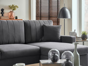 Mocca S Sectional (Zigana Gray) - 20MCS5K00400004